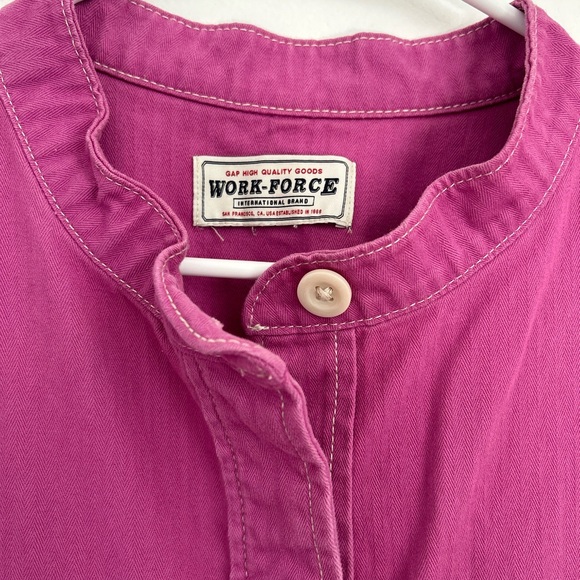 Gap High Quality Goods Work Force Purple Canvas Jumpsuit - Picture 3 of 4